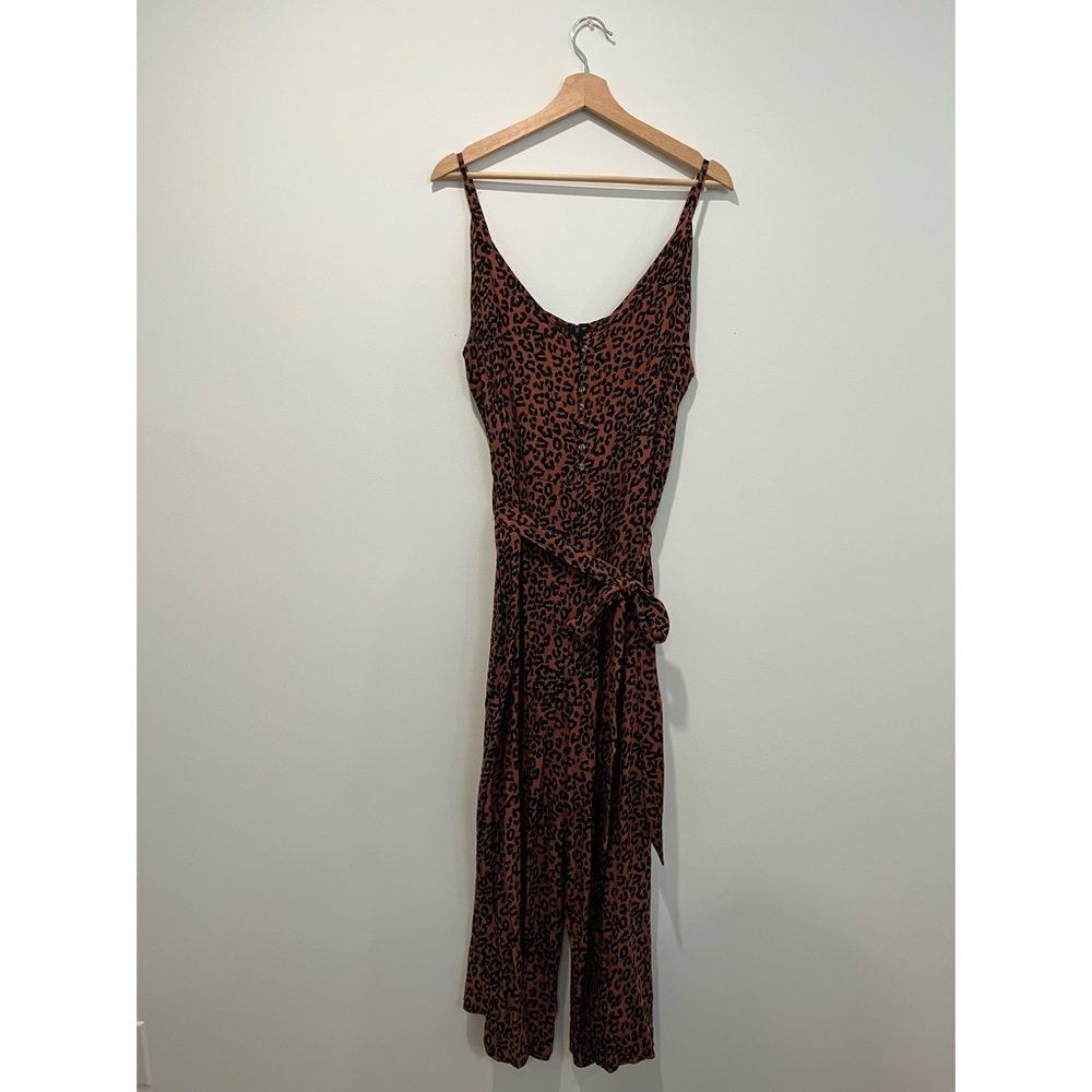 American Eagle Leopard Print Jumpsuit